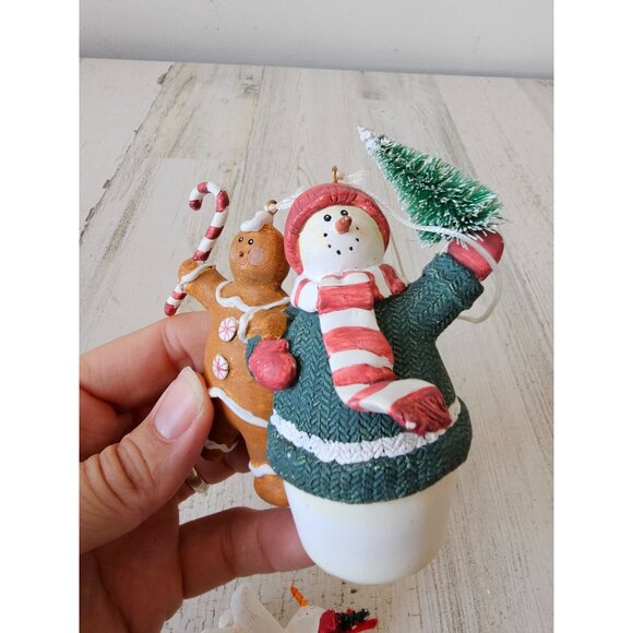 Sandi gore evans snowman gingerbread ornament tree Xmas gingerbread set - Picture 7 of 10